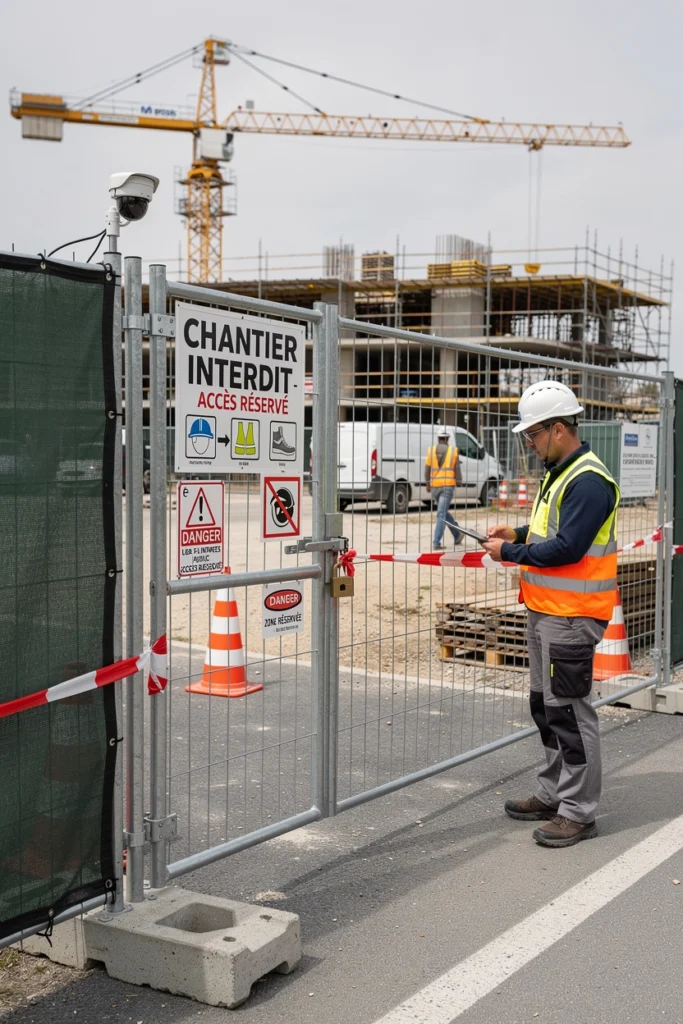 protection des chantiers